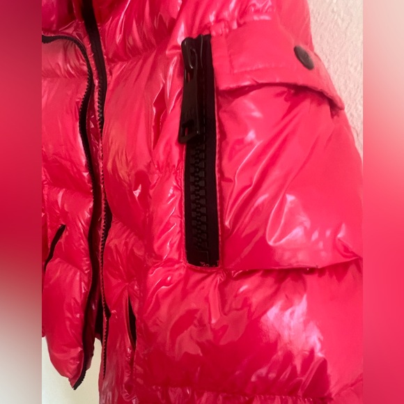 SAM. Girls Freestyle Goose Down Puffer Jacket Fuschia Size 14 - Picture 7 of 13